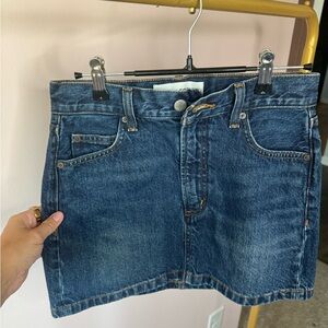 Aritzia Blue Denim Mini Skirt